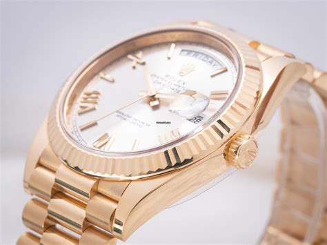 rolex day date 40 228238 verklebt lc100|Rolex Day-Date 40 18 ct.